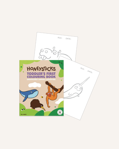 HONEYSTICKS - TODDLER'S FIRST COLOURING BOOK