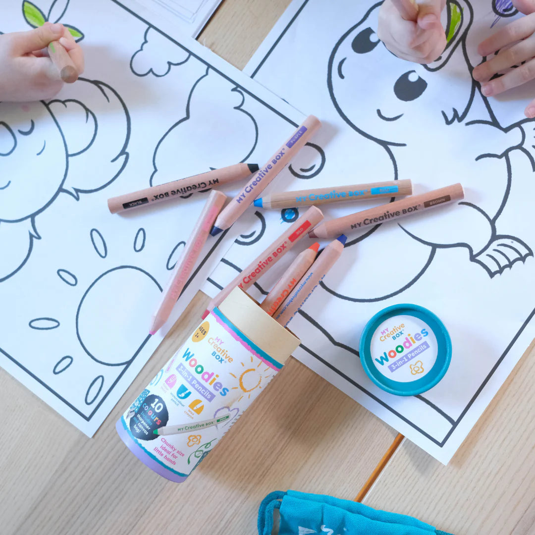 MY CREATIVE BOX - WOODIES 3-IN-1 PENCILS