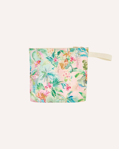 ANNABEL TRENDS - DOUBLE ZIP BEACH POUCH - TIKI ISLAND