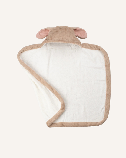 LITTLE LINEN - PLUSH HOODED TOWEL - BUNNY