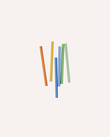 HERE'S HOW - THE WHISTLER MIXED COLOUR GLASS SIP/STIR STRAW
