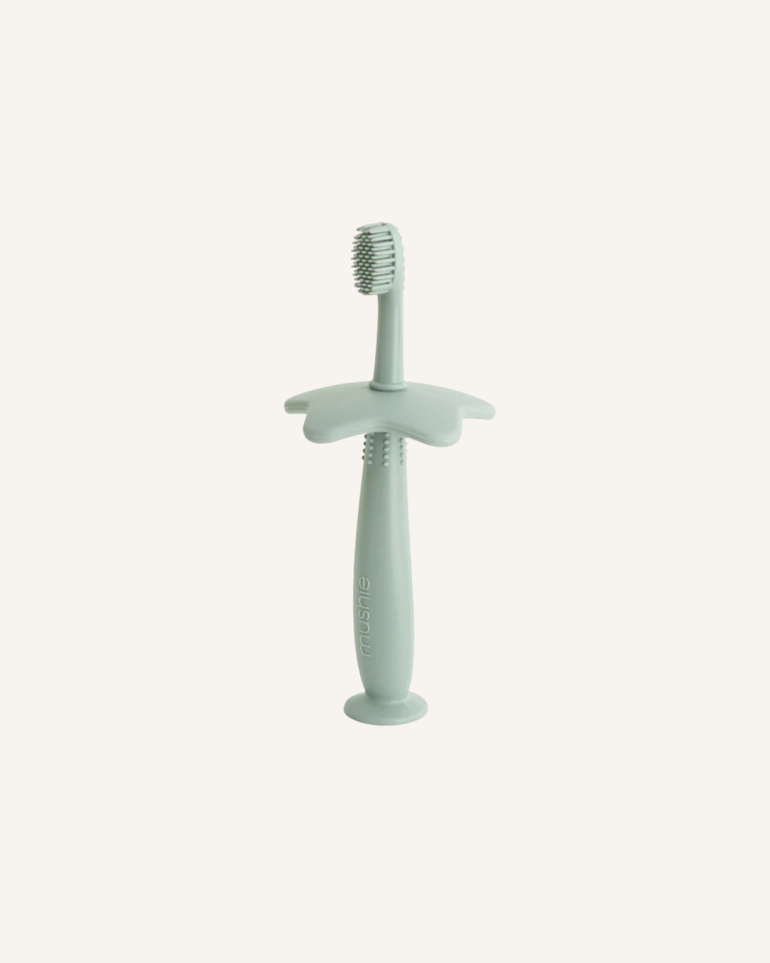 MUSHIE - SILICONE TRAINING TOOTHBRUSH - SAGE