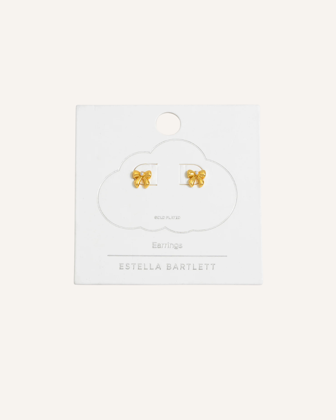 ESTELLA BARTLETT - EARRINGS - PEARL BOW STUD