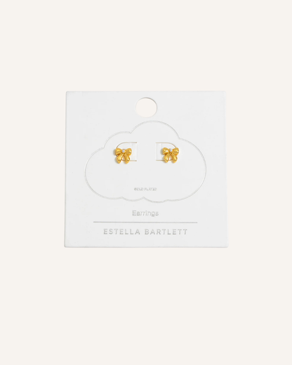 ESTELLA BARTLETT - EARRINGS - PEARL BOW STUD