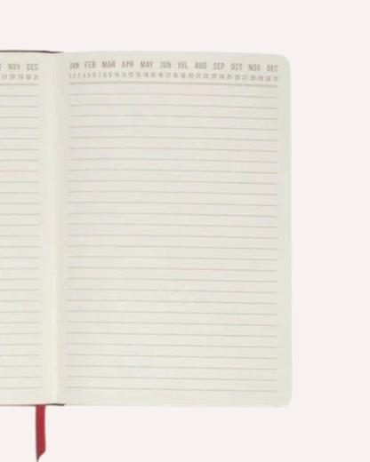DESIGNWORKS INK - VEGAN LEATHER POCKET JOURNAL - PINK/RED