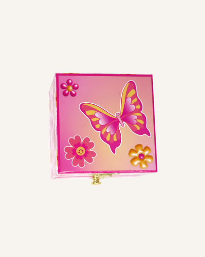 PINK POPPY - MUSICAL JEWELLERY BOX - SMALL - VIBRANT VACATION