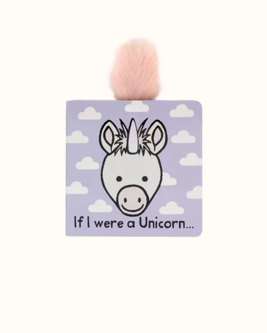 JELLYCAT SENSORY BOARD BOOK - IF I WERE A UNICORN
