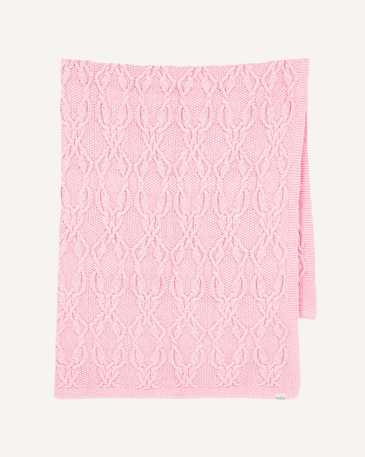 TOSHI - ORGANIC BABY BLANKET - MISTY ROSE