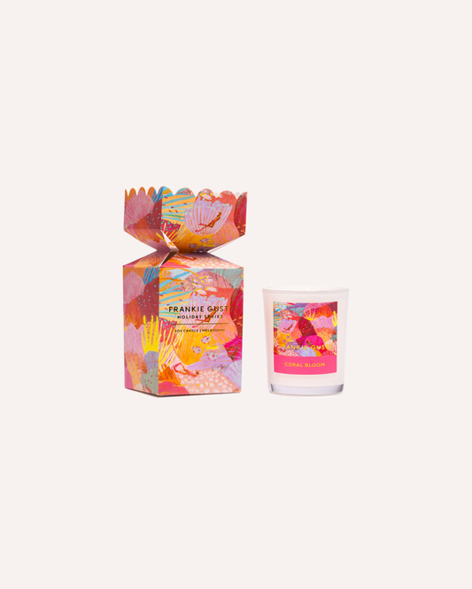 FRANKIE GUSTI - HOLIDAY SERIES - MINI CANDLE - CORAL BLOOM