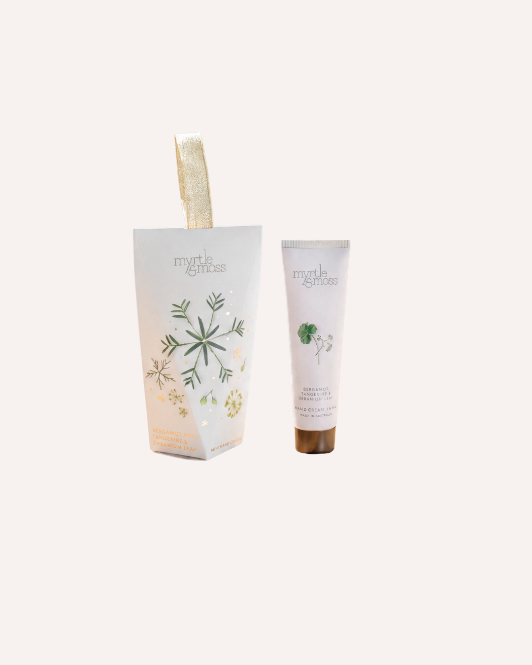 MYRTLE & MOSS CHRISTMAS ORNAMENT - BERGAMOT TANGERINE & GERANIUM