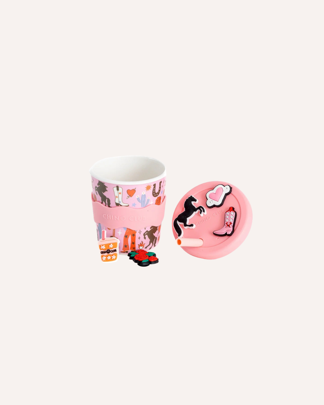 CHINO CLUB - BABYCHINO CHARM CUP 8oz - COWGIRL