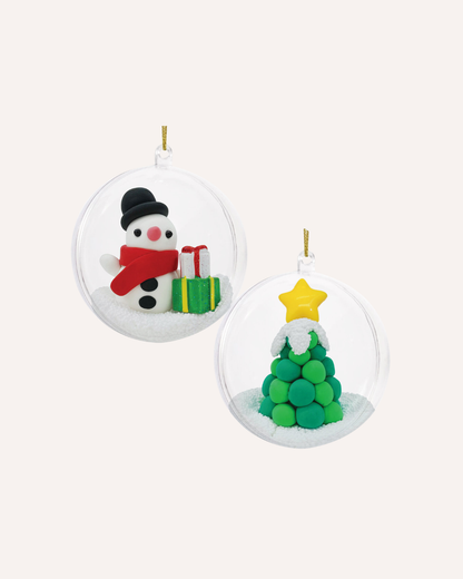 TIGERTRIBE - CLAY CRAFT - ORNAMENT KIT - SNOWMAN & TREE