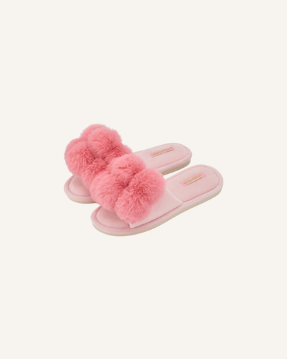 ANNABEL TRENDS - POM POM SLIPPERS - SHELL PINK