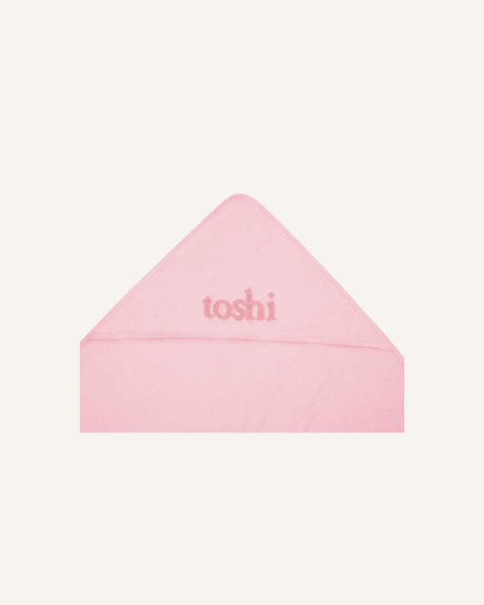 TOSHI - BABY BATH TOWEL - MISTY ROSE