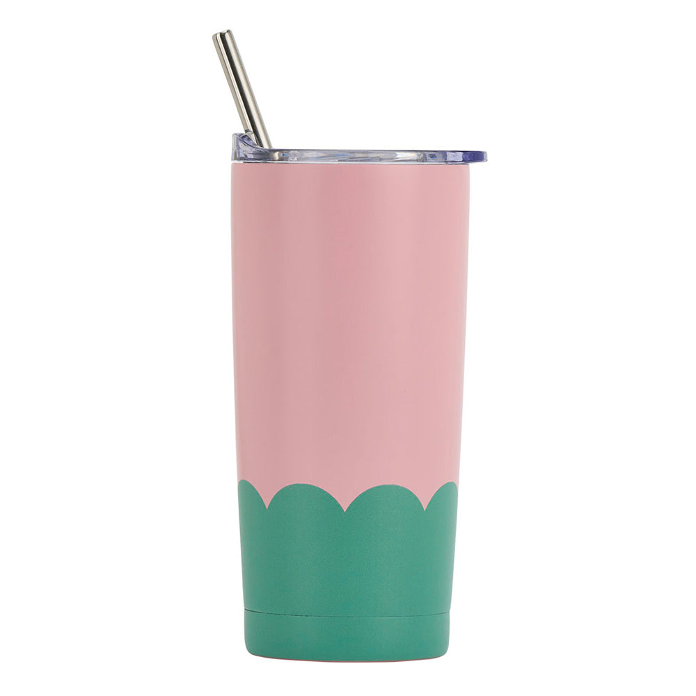 ANNABEL TRENDS DOUBLE WALLED SMOOTHIE CUP - MUSK & GREEN