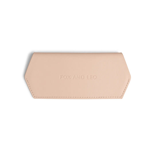 FOX AND LEO GLASSES CASE - BLUSH