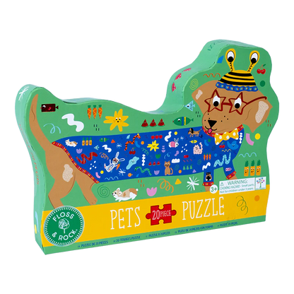 FLOSS & ROCK 20 PIECE PUZZLE - PETS