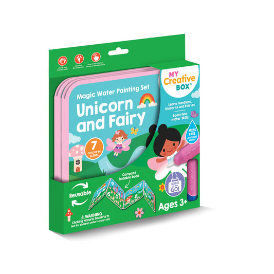 MY CREATIVE BOX - MAGIC WATER PAINTING SET - UNICORN AND FAIRY