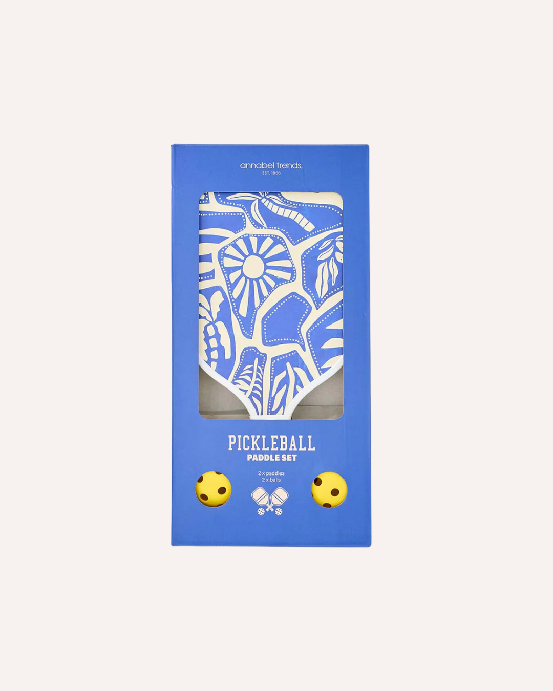 ANNABEL TRENDS - PICKLEBALL PADDLE SET - BLUE OASIS