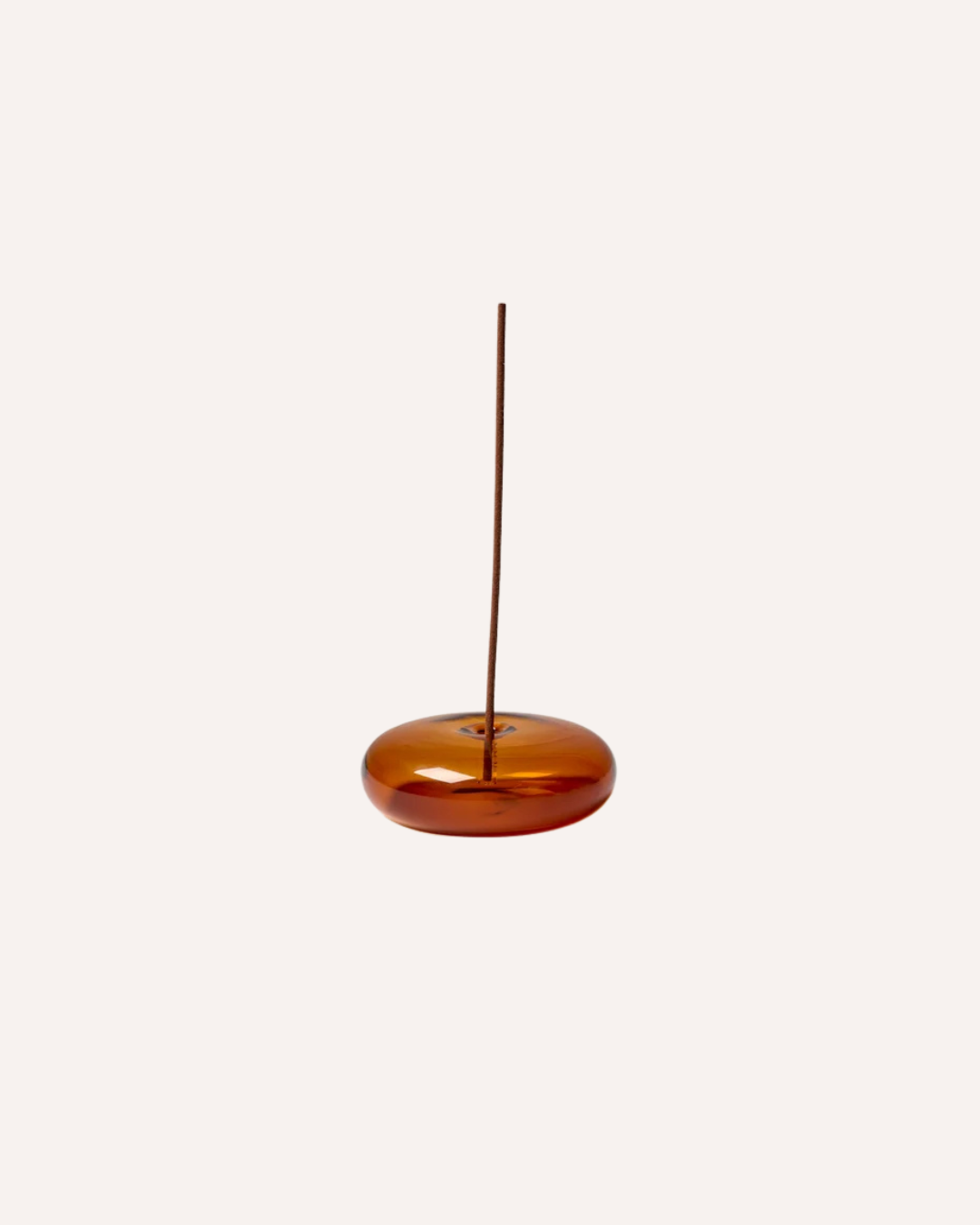 GENTLE HABITS - GLASS VESSEL INCENSE HOLDER - AMBER