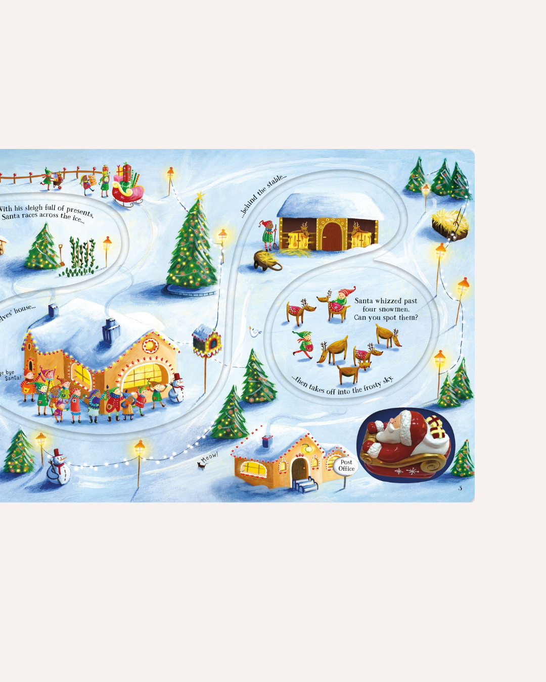 USBORNE - WIND-UP SANTA'S SLEIGH BOOK