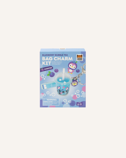 TIGER TRIBE - BAG CHARM KIT - BLUEBERRY BUBBLE TEA