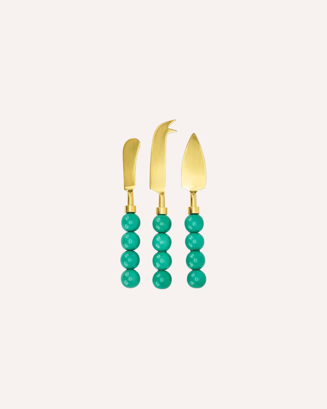 ANNABELL TRENDS - ORB 3P CHEESE KNIFE SET - GREEN