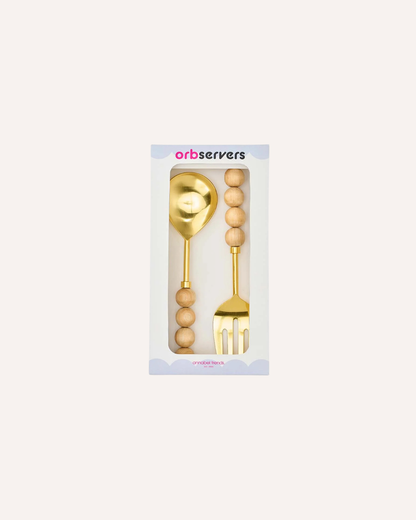 ANNABELL TRENDS - ORB SALAD SERVERS - NATURAL