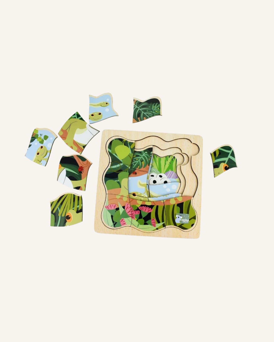 KOALA DREAM - LIFE CYCLE LAYERED PUZZLE - GREEN TREE FROG