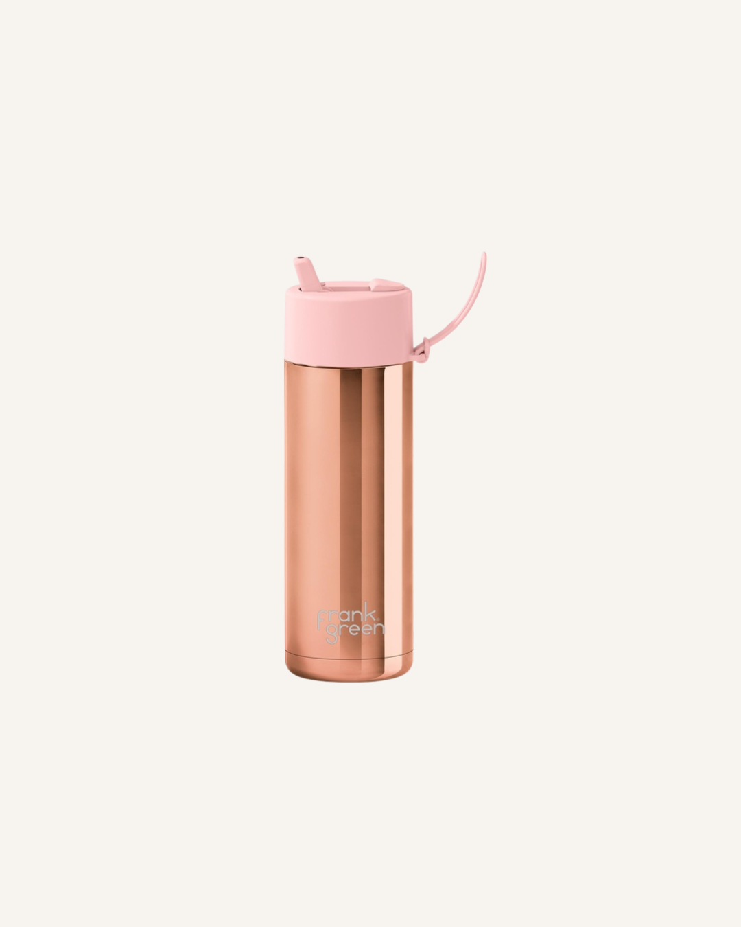 FRANK GREEN CERAMIC REUSABLE BOTTLE 595ml - BLUSHED ROSEGOLD