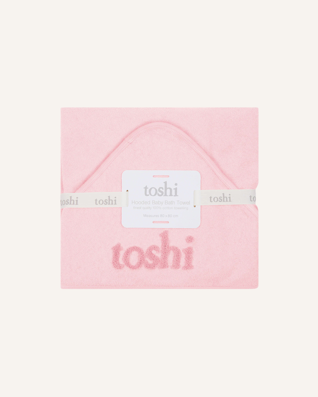 TOSHI - BABY BATH TOWEL - MISTY ROSE