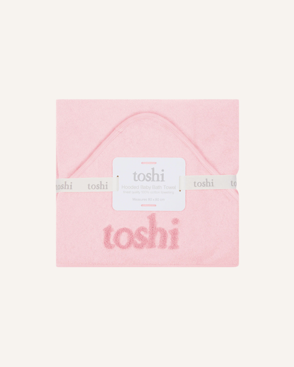 TOSHI - BABY BATH TOWEL - MISTY ROSE