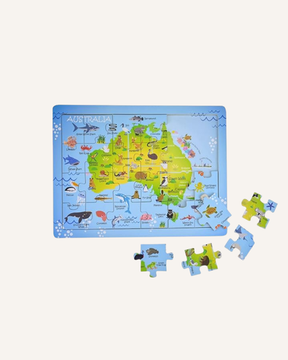 KOALA DREAM - 24 PIECE PUZZLE - AUSTRALIAN MAP