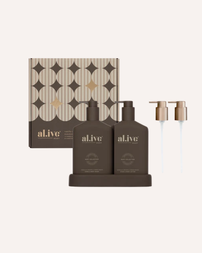 AL.IVE WASH & LOTION DUO - LIMITED EDITION - VANILLA CREAM & TONKA BEAN