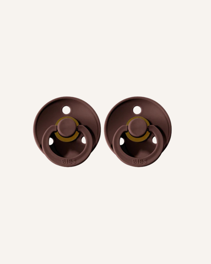 BIBS DUMMIES - SIZE 1 - CHESTNUT