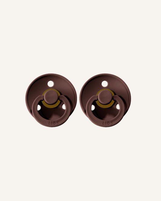 BIBS DUMMIES - SIZE 1 - CHESTNUT