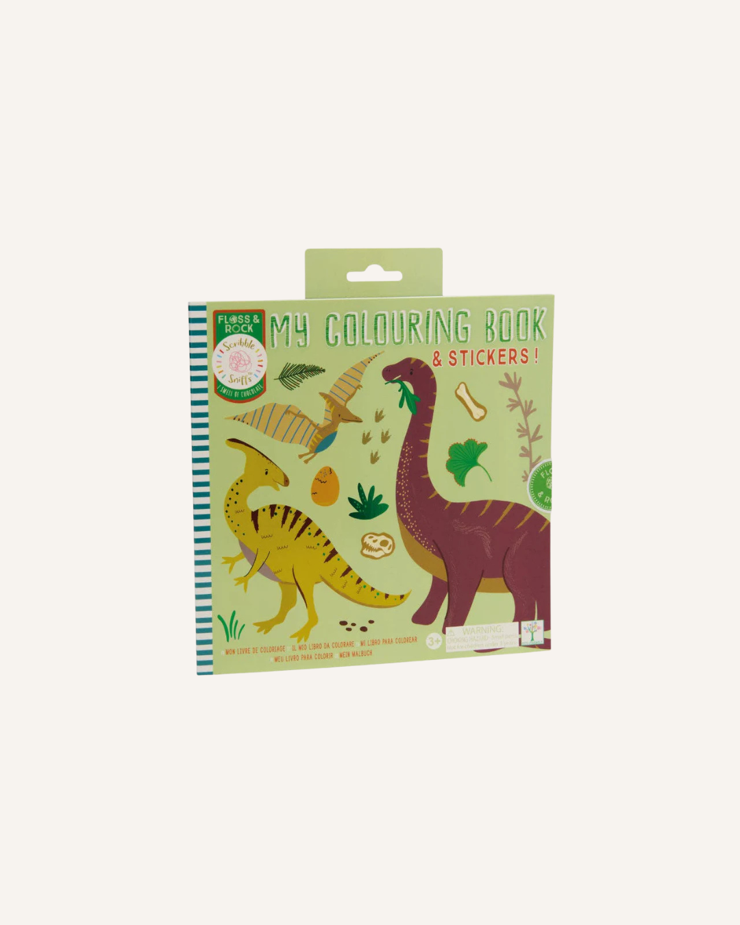 FLOSS & ROCK - MY STICKER & COLOURING BOOK - DINO