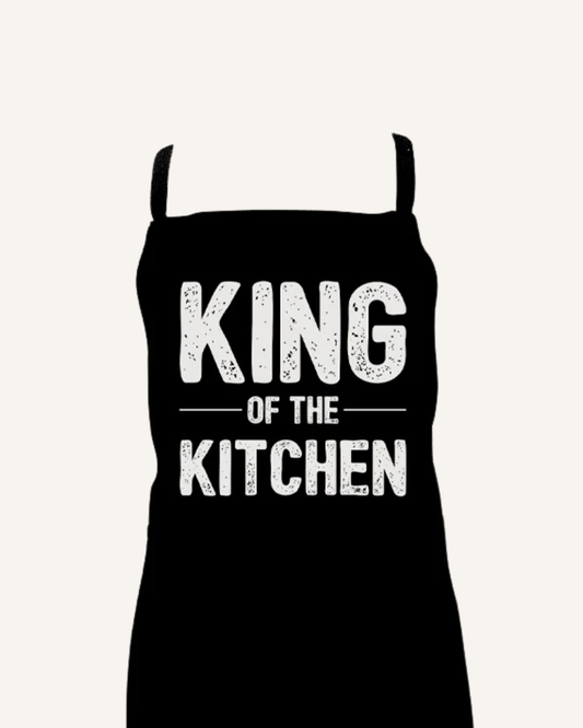 ANNABEL TRENDS - SCREEN PRINT APRON - KING OF THE KITCHEN