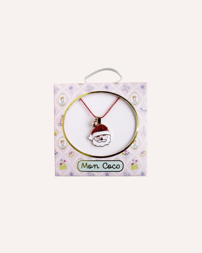 FESTIVE MON COCO - SANTA NECKLACE