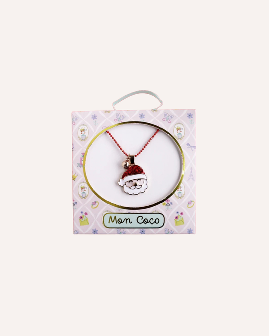 FESTIVE MON COCO - SANTA NECKLACE