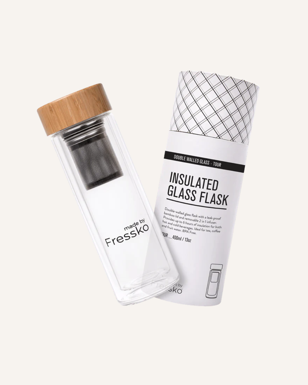 FRESSKO - INSULATED GLASS FLASK - 400ML