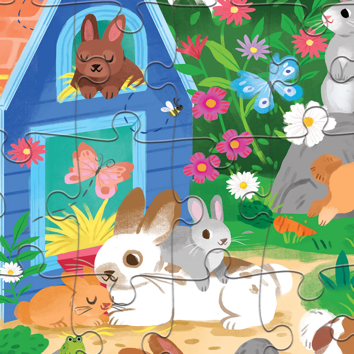 CROCODILE CREEK - CLASSIC FLOOR PUZZLE - 50 PIECE - BUNNY HOUSE