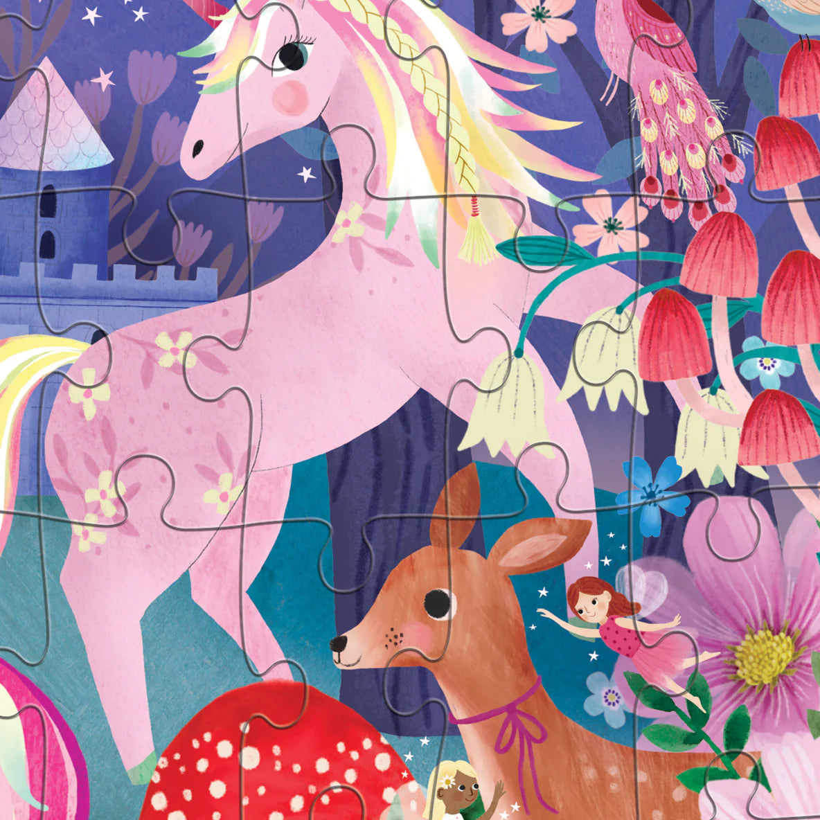 CROCODILE CREEK - 50 PIECE PUZZLE - UNICORN CASTLE