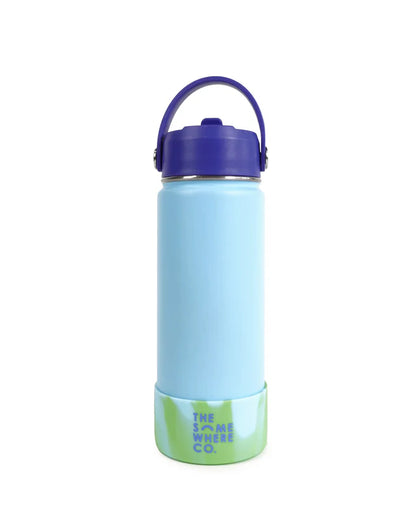 THE SOMEWHERE CO - WATER BOTTLE 500ML - SKY BLUE SWIRL
