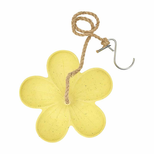 ANNABEL TRENDS BAMBOO BIRD FEEDER - YELLOW