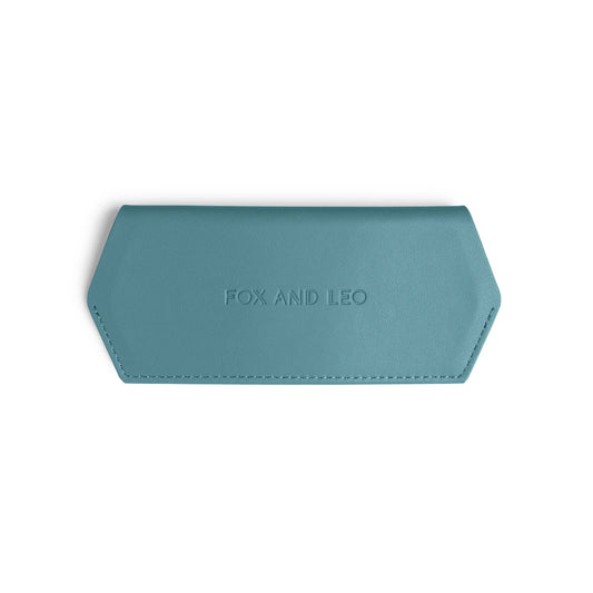 FOX AND LEO GLASSES CASE - TEAL