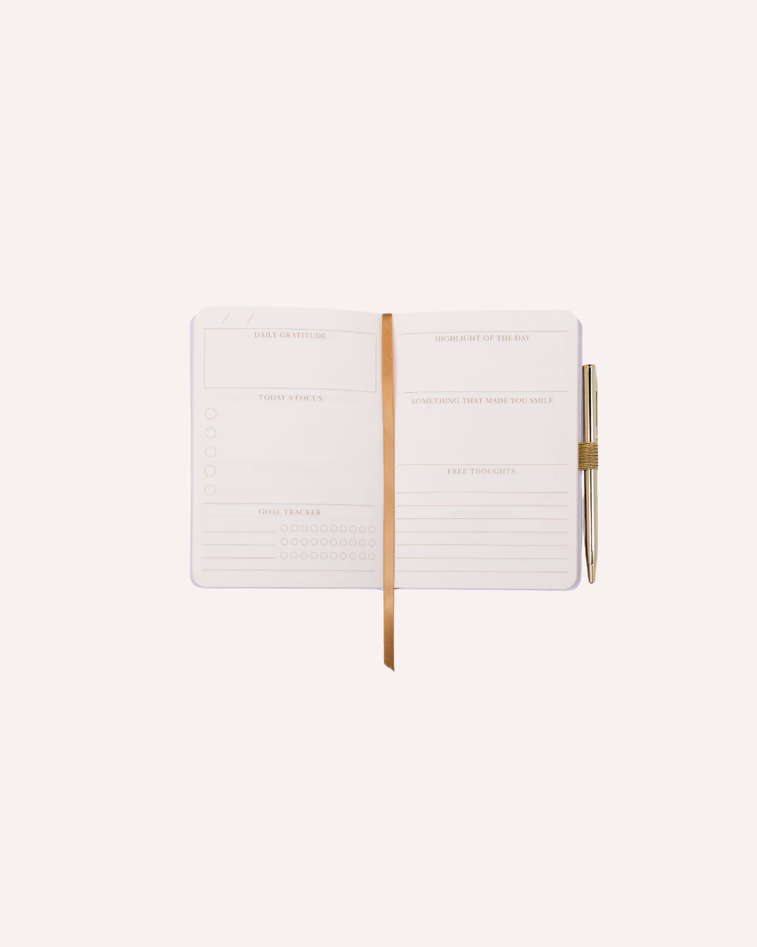 DESIGNWORKS INK - MINI GRATITUDE JOURNAL WITH PEN - HOT PINK