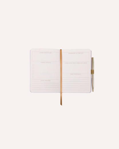 DESIGNWORKS INK - MINI GRATITUDE JOURNAL WITH PEN - HOT PINK