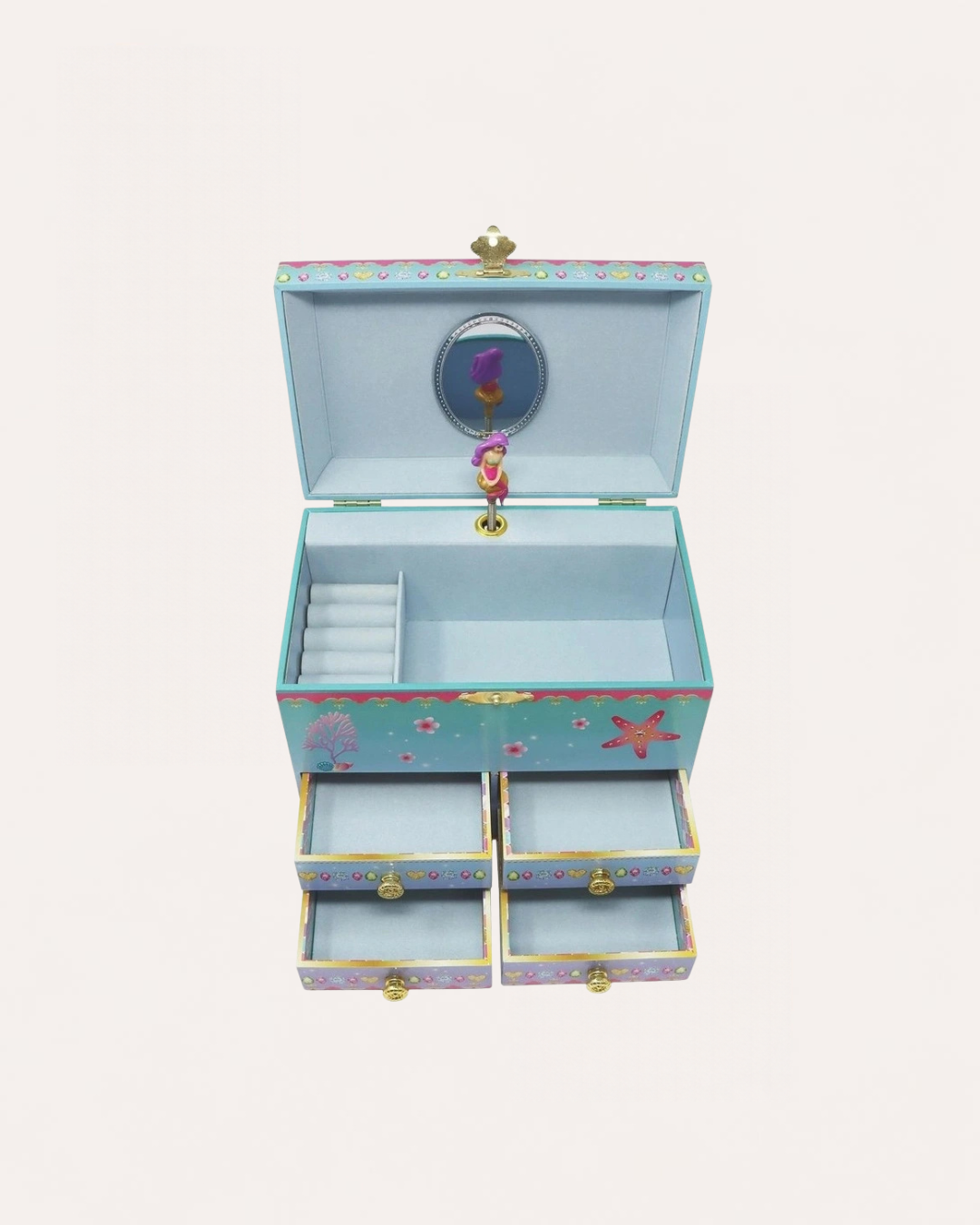 PINK POPPY - MUSICAL JEWELLERY BOX - MEDIUM - MERMAID