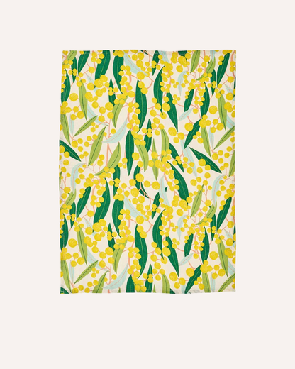 ANNABEL TRENDS - COTTON TEA TOWEL - GOLDEN WATTLE